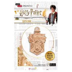 RETAILEXPRESS - Emblema Harry Potter Slytherin Modelo Armable En Madera