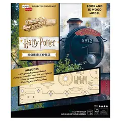 RETAILEXPRESS - Harry Potter Hogwarts Express Libro y Modelo Armable Madera