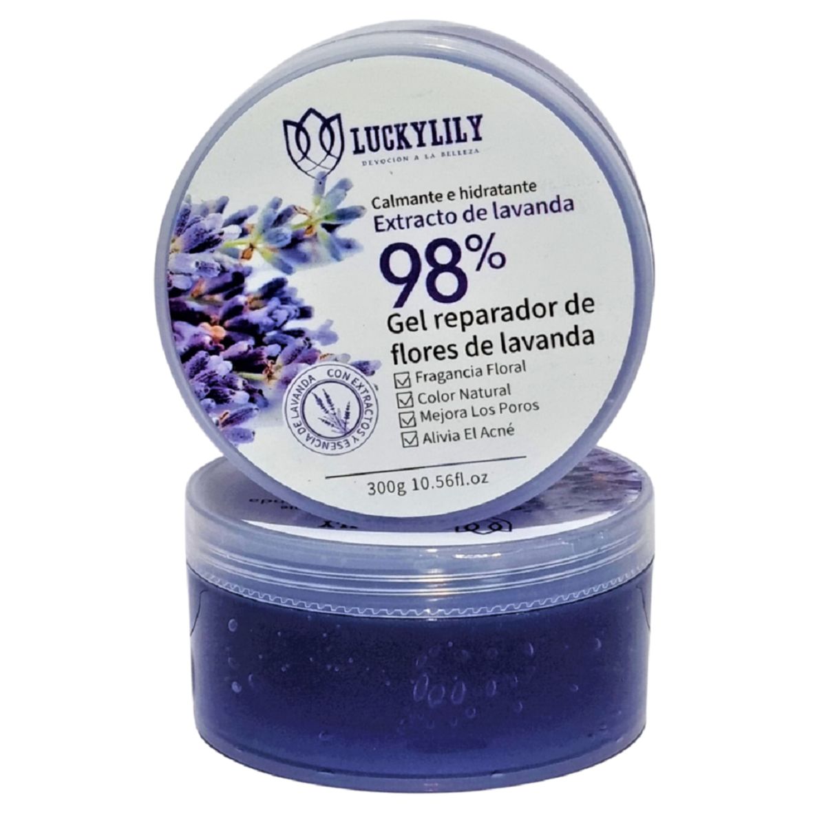 GENERICO - Gel Facial y Corporal Reparador e Hidratante con 98 % Extracto  De Lavanda
