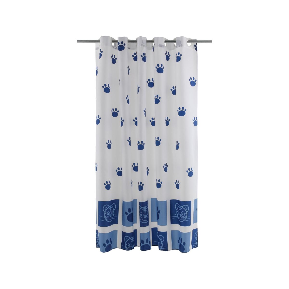 GENERICO - Cortina Poliester Cat Blue Hangless - Duschy