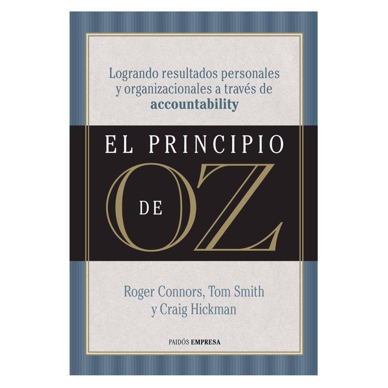 PAIDOS - El Principio De Oz - Autor(a):  Tom Rob  Smith