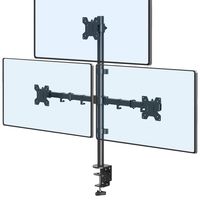 Soporte 3 Monitores escritorio 13 a 27 pulgadas