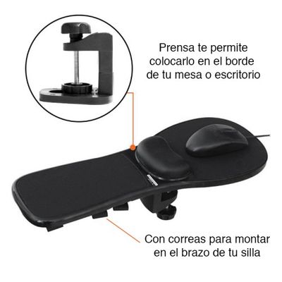 Imagen 2 del producto Apoya brazos escritorio con Mouse Pad