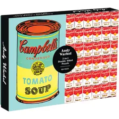 GALISON - Rompecabeza Doble Reversible Warhol Campbell Soup 500 Piezas