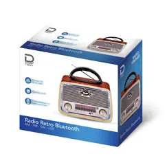 DATACOM - Radio Portátil 5W Fm/Am/Sw 3 Bandas con Bluetooth