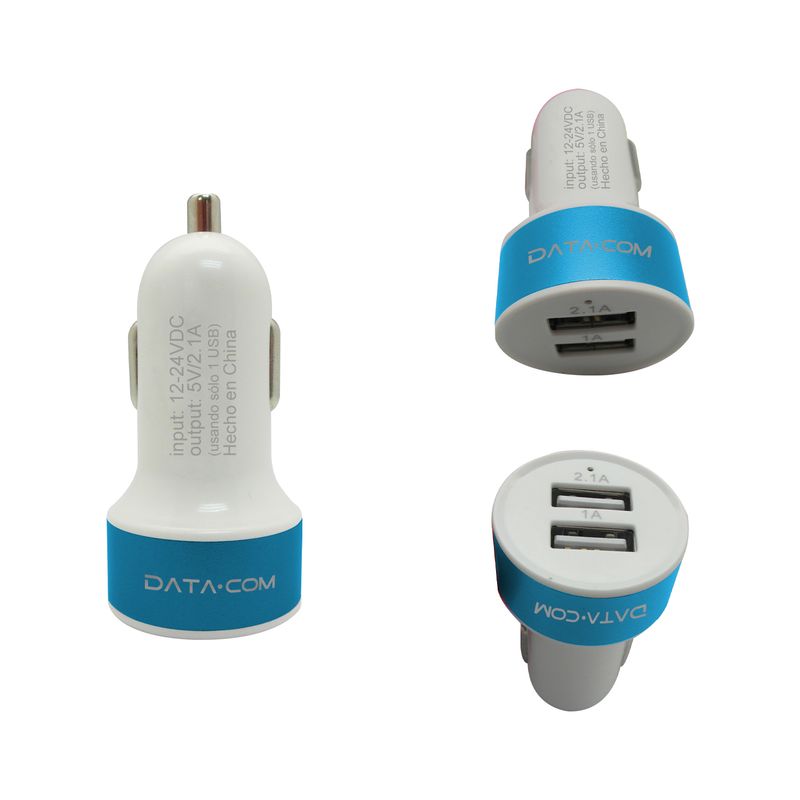 DATACOM - Combo I4 / Cable + Cargado Auto USB x 2 Datacom