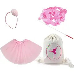 FESTEJARTE - Disfraz bailarina color rosado -