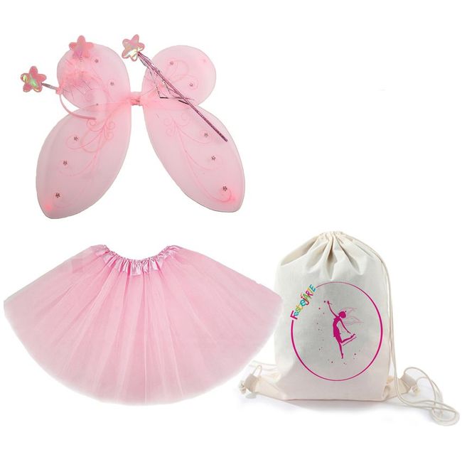 FESTEJARTE - Disfraz hada color rosado