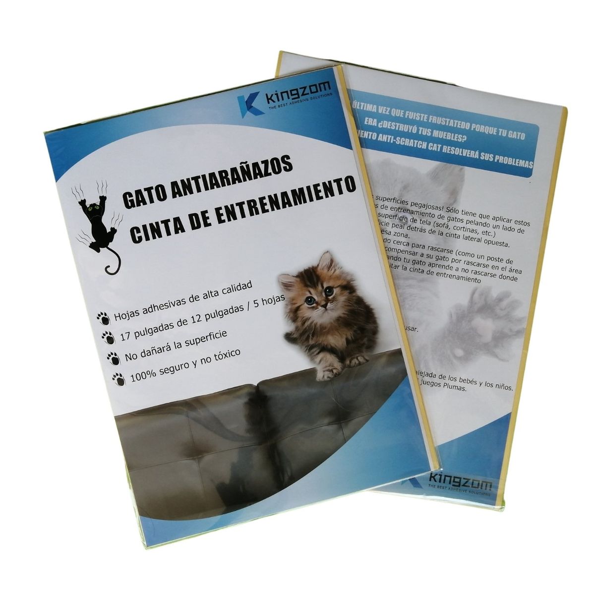 GENERICO - Protector Muebles Cinta Antiarañazos Gato 5 hojas