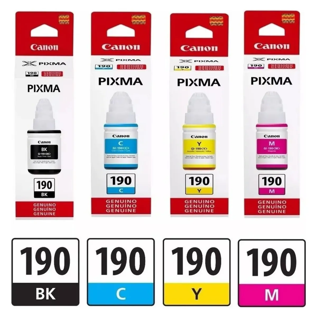 CANON - Pack Botella Gi-190  G1100  G2100  G2110  G3100...