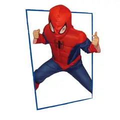 MARVEL - Disfraz Deluxe Con Musculos Spiderman Pronobel