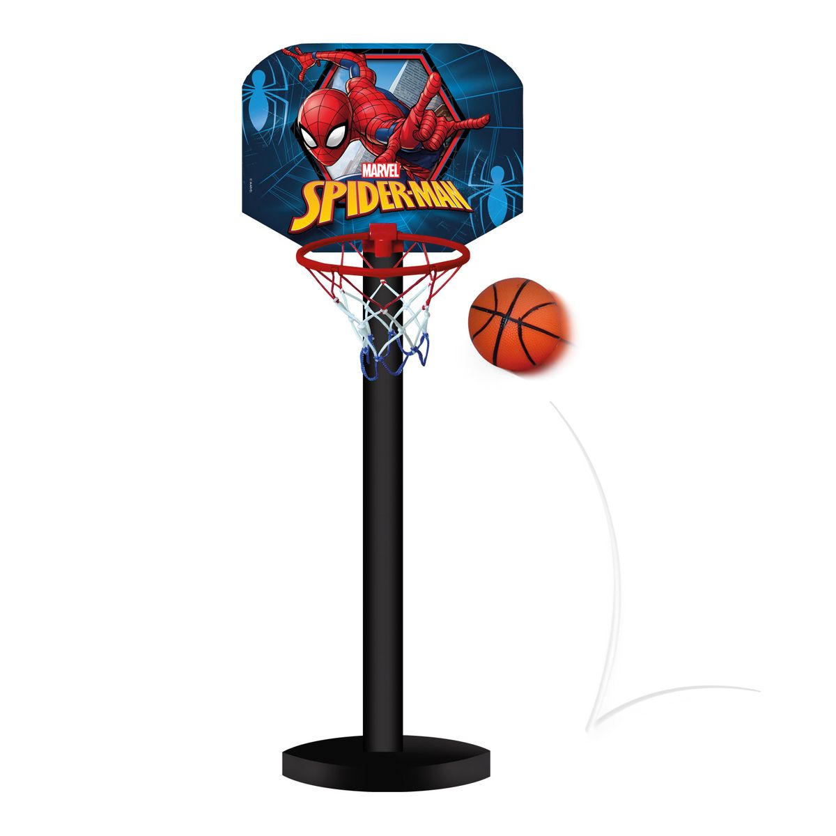 MARVEL - Set Basketball Con Pelota Y Base Spiderman Marvel Pronobel