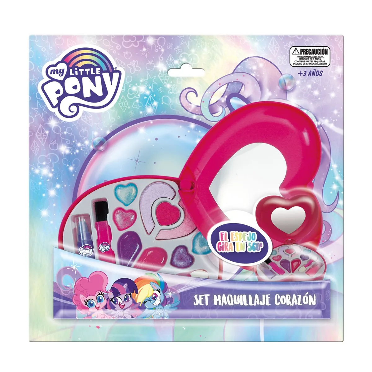 HASBRO - Maquillaje Corazon Con Espejo Rotatorio My Little Pony