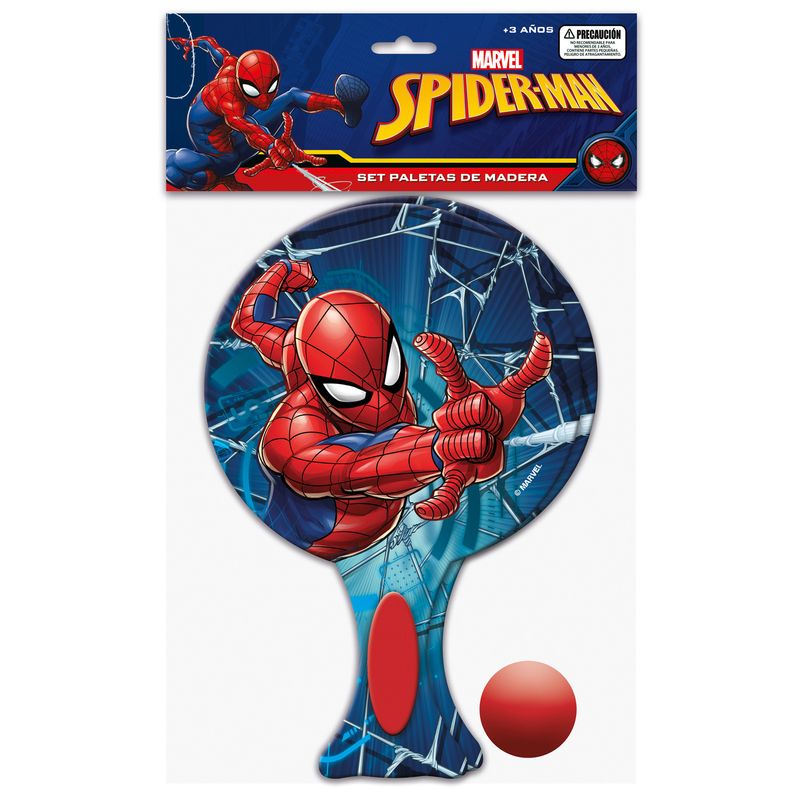 MARVEL - Set Deportivo Paletas De Madera Spiderman Marvel Pronobel
