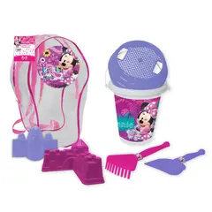 DISNEY - Mochila De Playa Balde Impre. Con Accesorios Minnie
