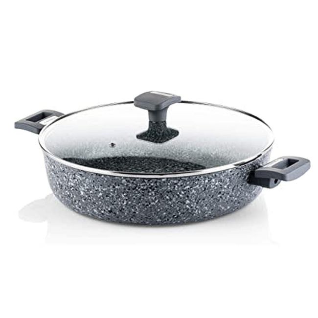 WESTINGHOUSE - Cacerola / Baja Con Tapa Marmol Gris 32 Cm 70L32Ggy