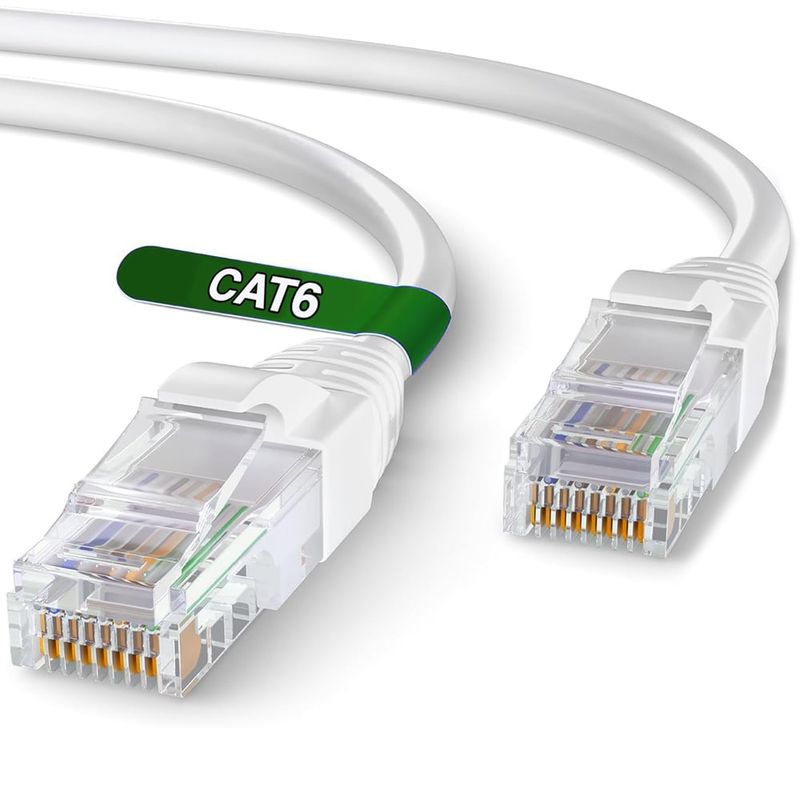 NEWO - Cable de red cat 6 de 20 metros rj45 Lan Blanco