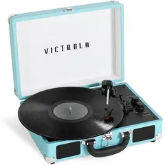 VICTROLA - Tocadiscos The Journey Turquesa con Bluetooth