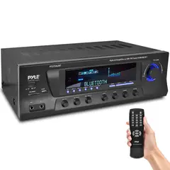 PYLE - Receiver con Amplificador Híbrido con Bluetooth de 300 watts