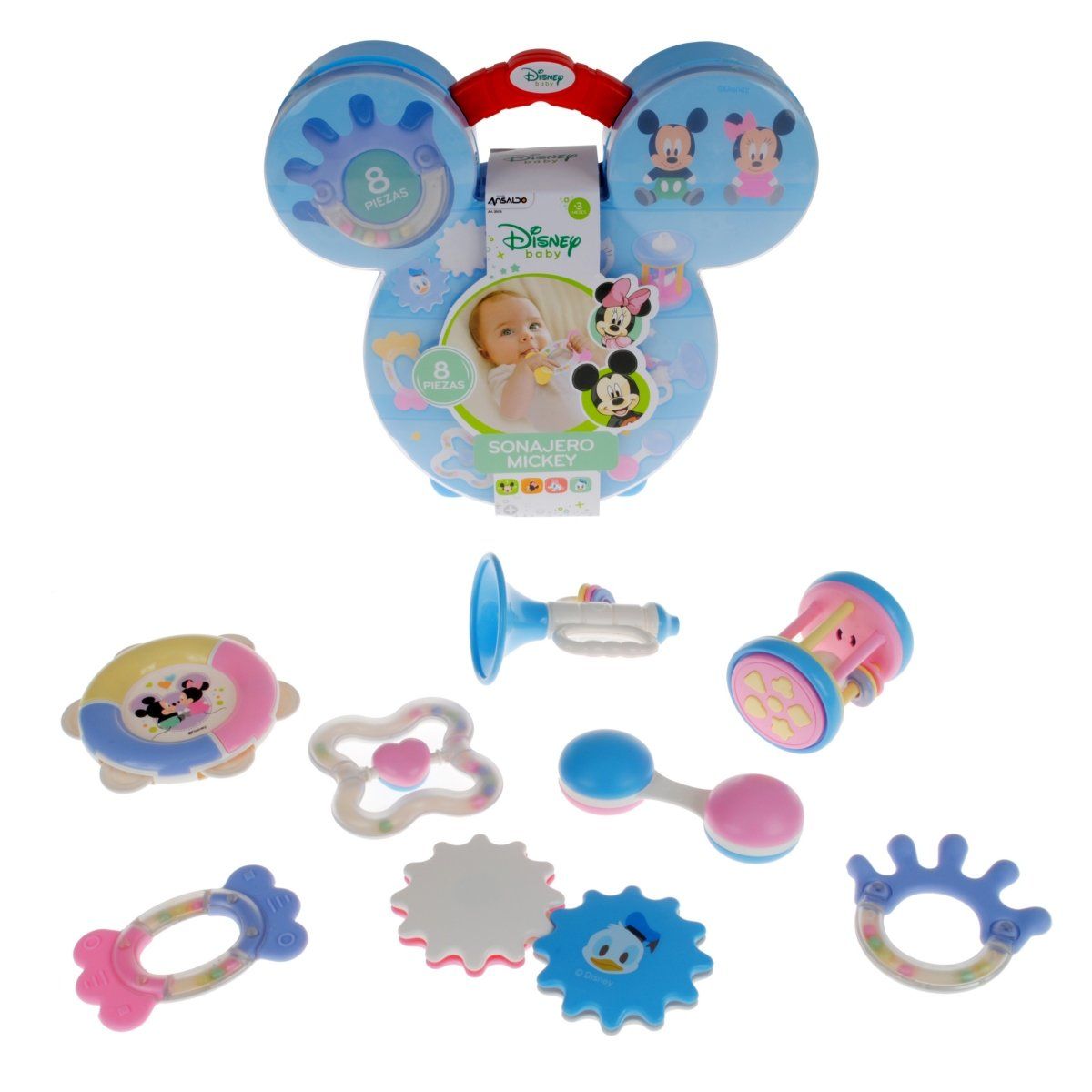 DISNEY - Sonajero Mickey En Caja Forma Silueta Disney-