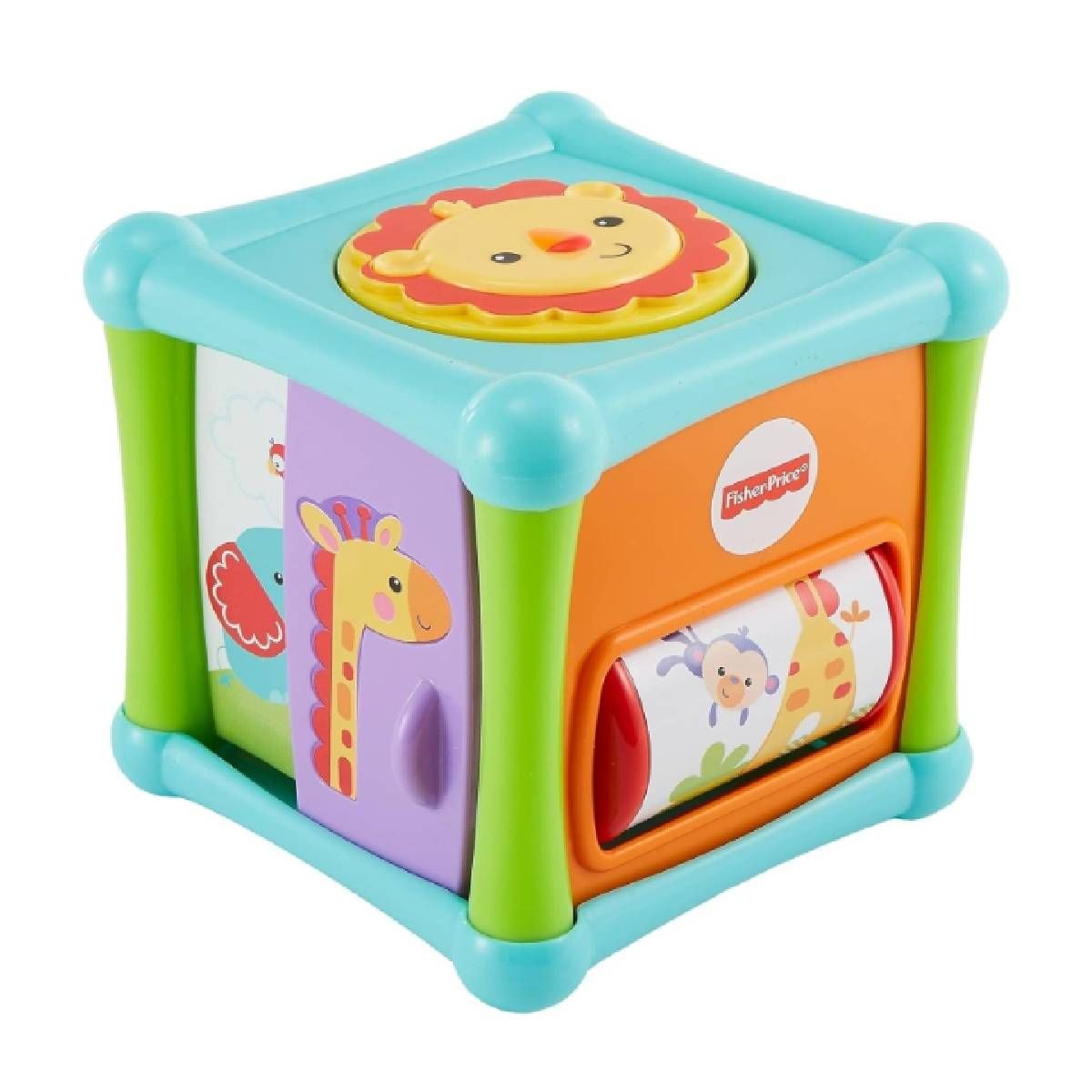 FISHER PRICE - Juguete didáctico Fisher Price cubo animalitos para bebé