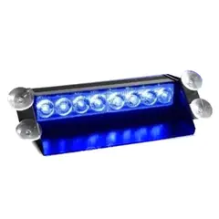 GENERICO - Baliza Auto Parabrisa Led Estroboscopica Azul