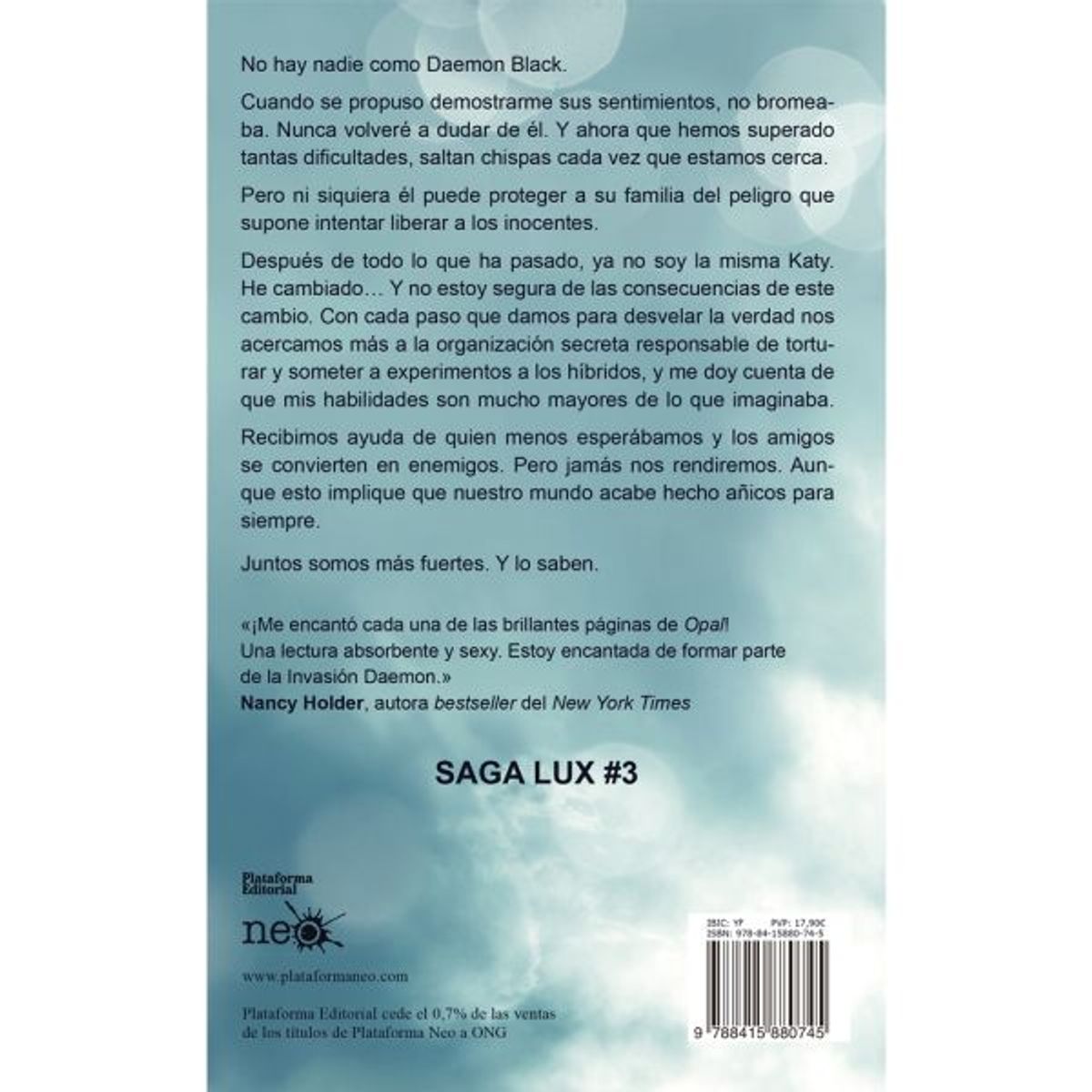 Plataforma Editorial - Saga Lux 3 : Opal