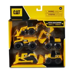 CAT - Mini vehículos pack de 5 maquinarias de construcción