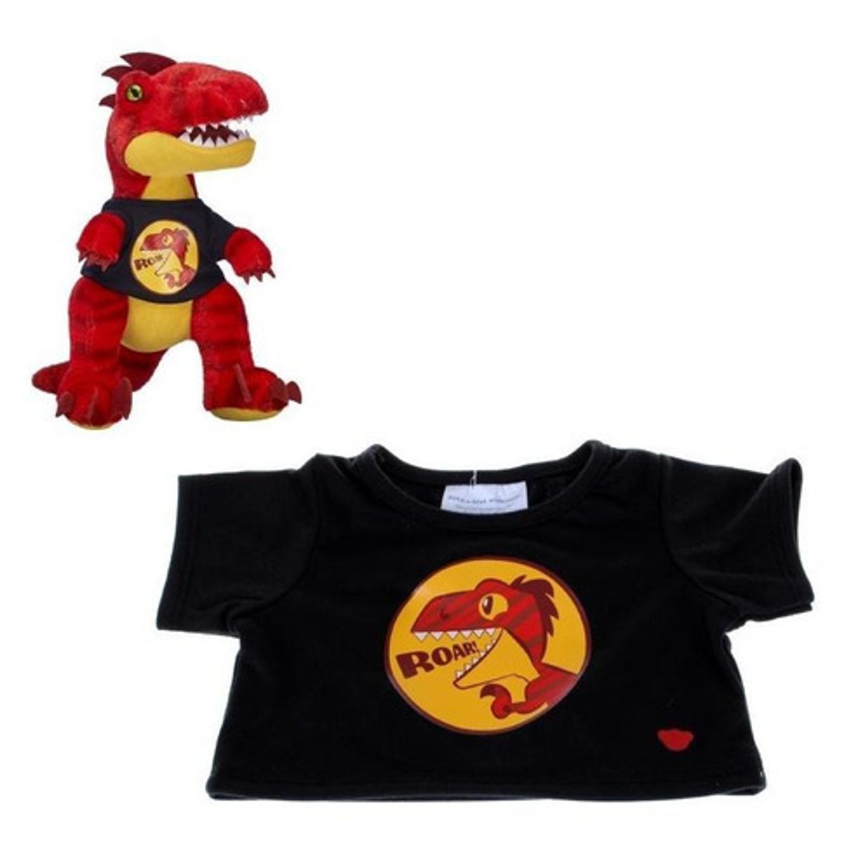 BUILD A BEAR - Polera Build a Bear estampado Raptor peluche