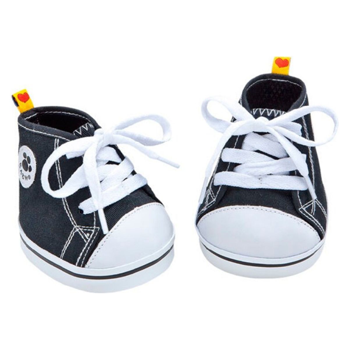 BUILD A BEAR - Zapatillas altas Build a Bear color negro y blanco