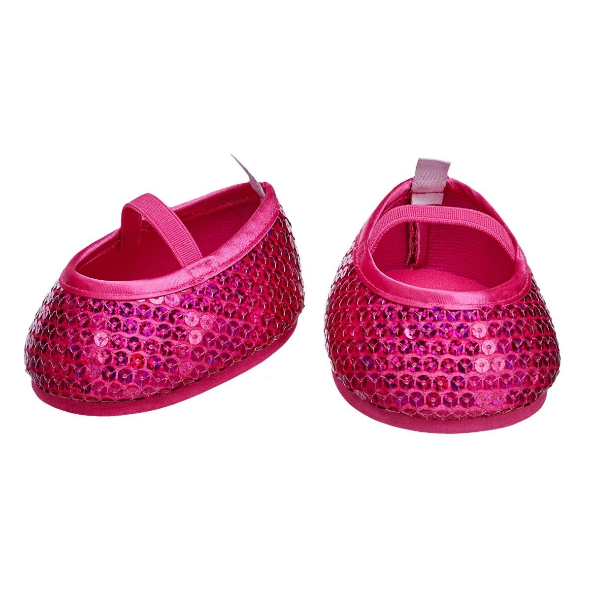 BUILD A BEAR - Zapatos Build a Bear fucsia con lentejuelas brillantes