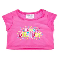 BUILD A BEAR - Polera Cumpleaños Rosada V2 Build-A-Bear