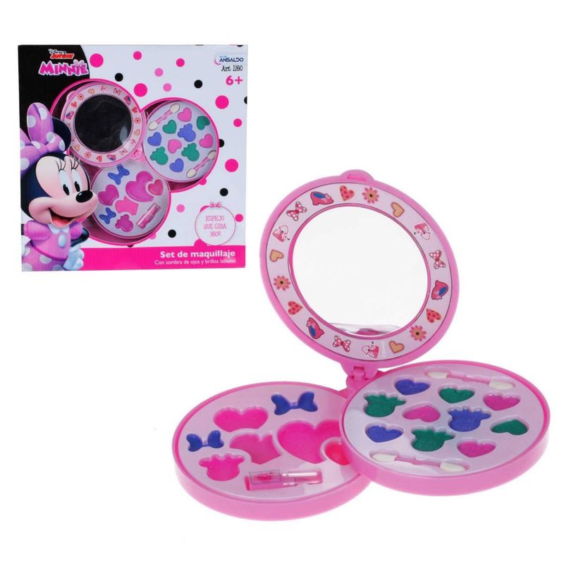 DISNEY - Set Circular Con Tres Pisos De Cosmeticos Minnie