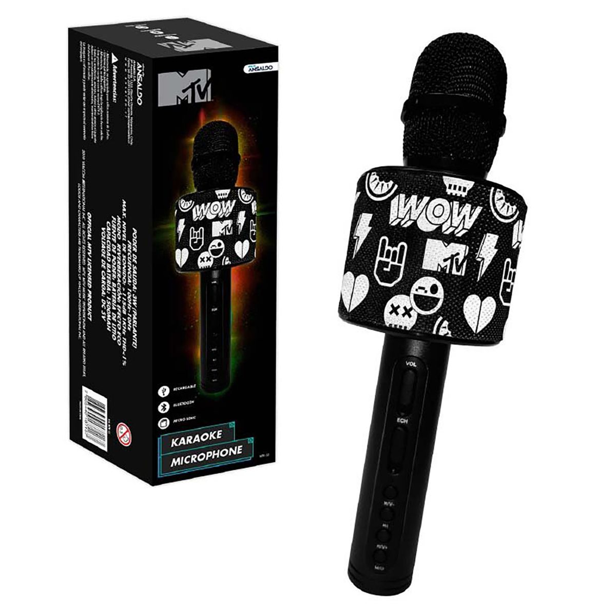 MTV - Microfono Karaoke Con Bluetooth Mtv