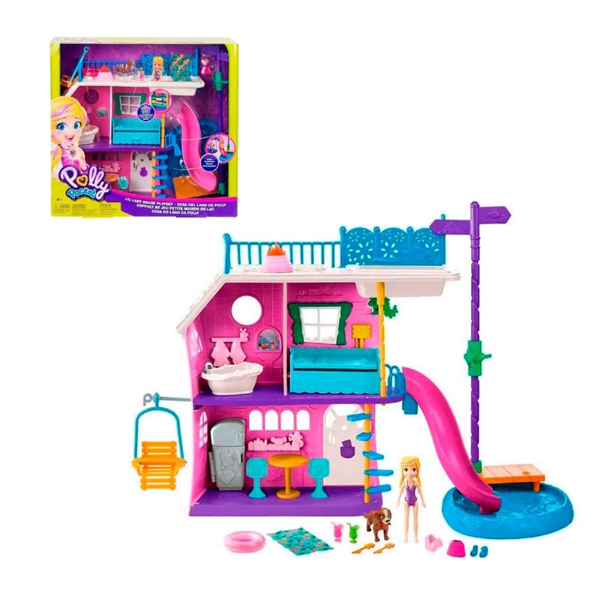 POLLY POCKET - Polly Pocket Casa Del Lago De Polly
