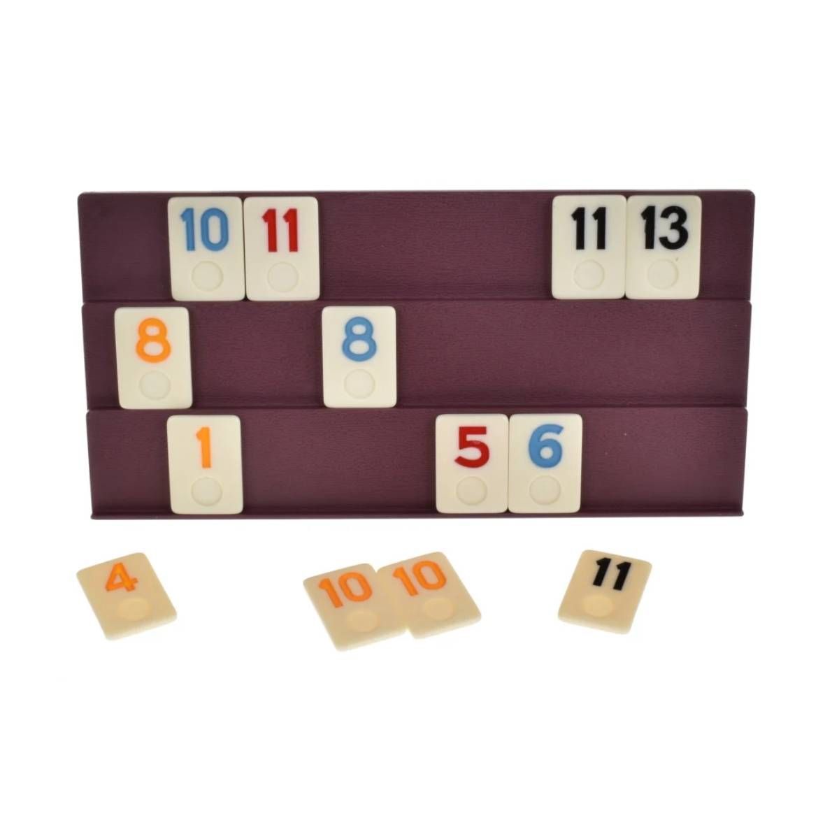 ANSALDO GAMES - Juego de mesa clásico Rummy en caja metálica