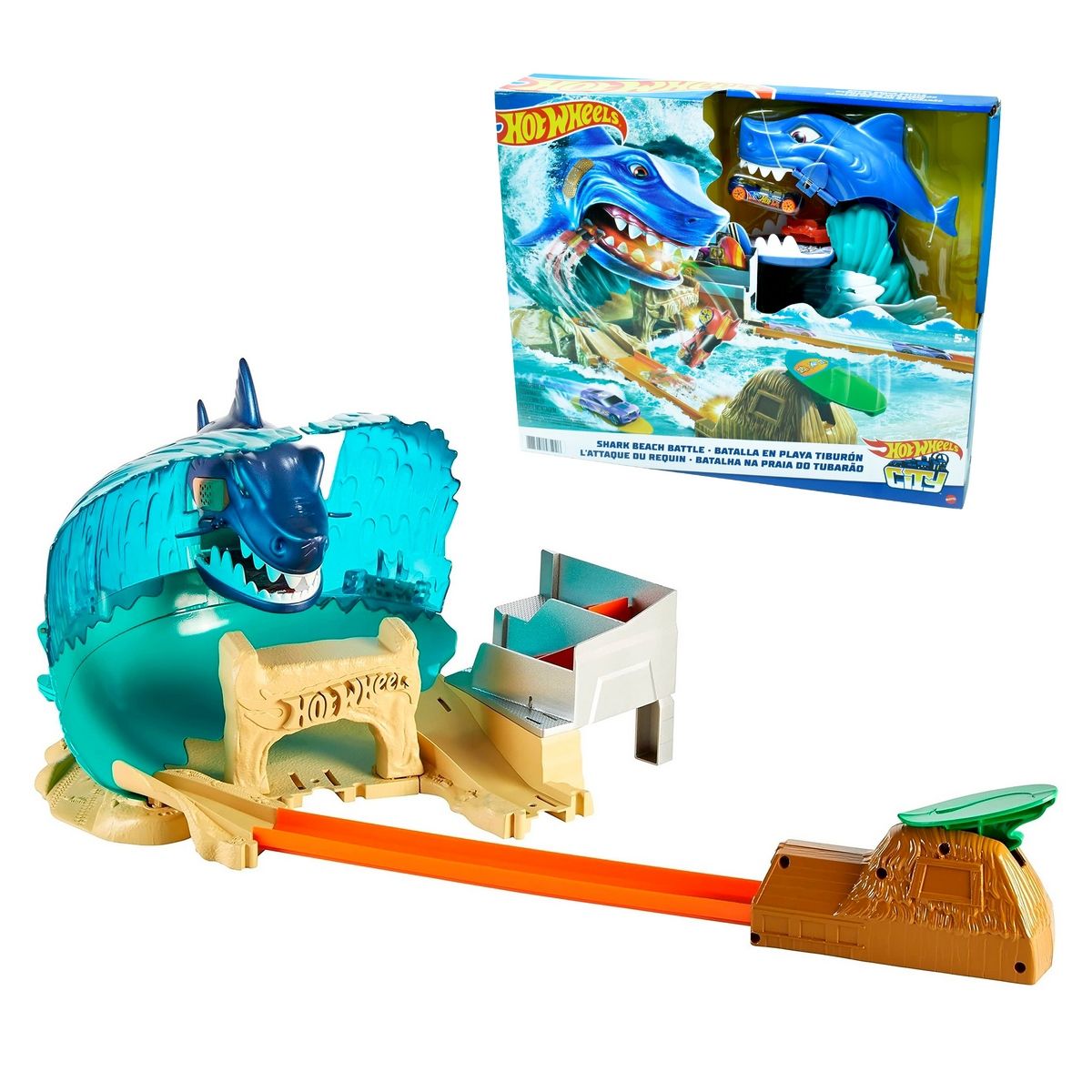 HOT WHEELS - Batalla En Playa Tiburon Hot Wheels.-