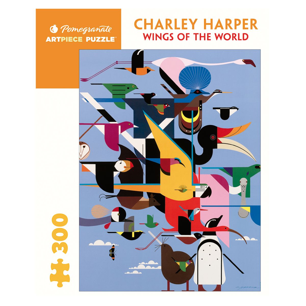 RETAILEXPRESS - Rompecabeza Charley Harper: Wings Of The World - 300 Piezas