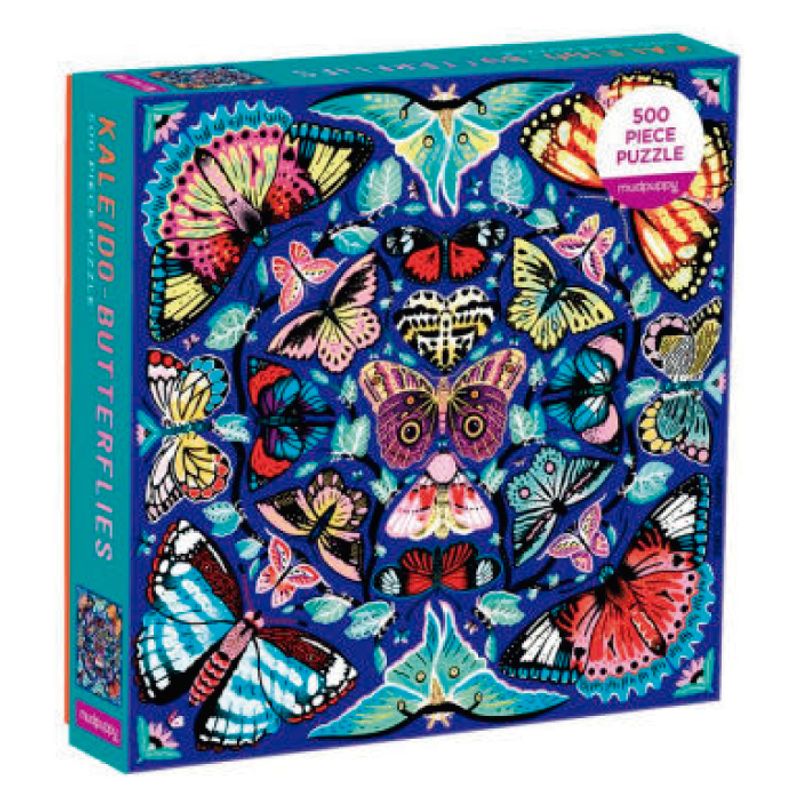 GALISON - Rompecabeza Family Kaleido Butterflies - 500 Piezas