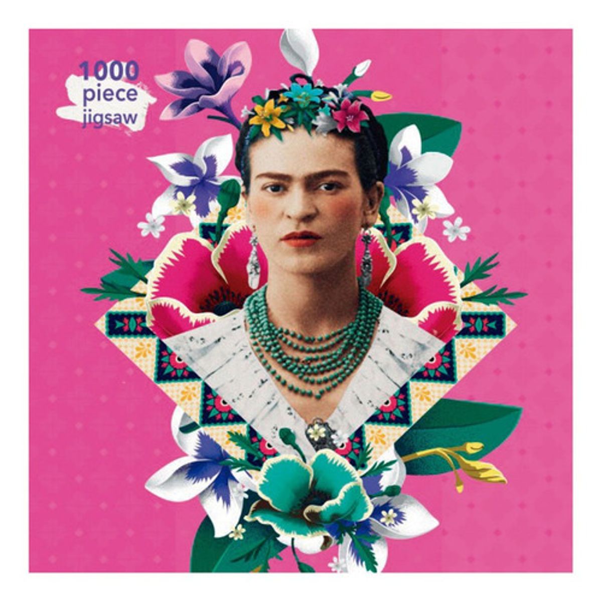 FLAME TREE - Rompecabeza Frida Kahlo: Pink - 1000 Piezas