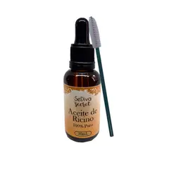 GENERICO - Aceite Virgen de Ricino-Crecimiento de Pestañas y Aplicador
