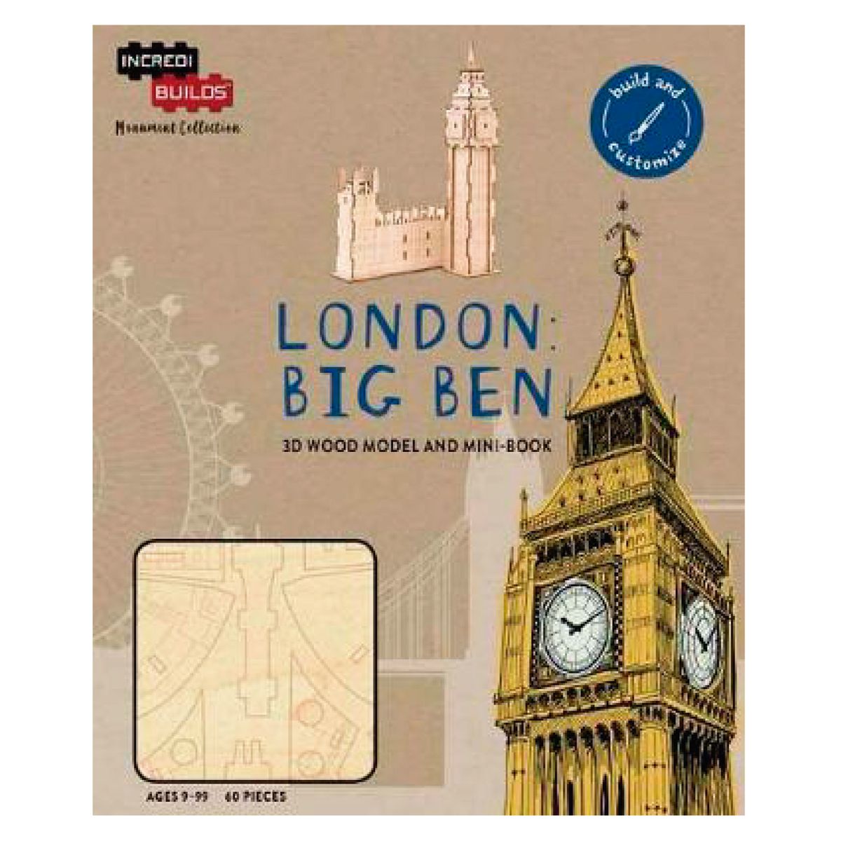 RETAILEXPRESS - Londres Big Ben: Modelo Armable En Madera