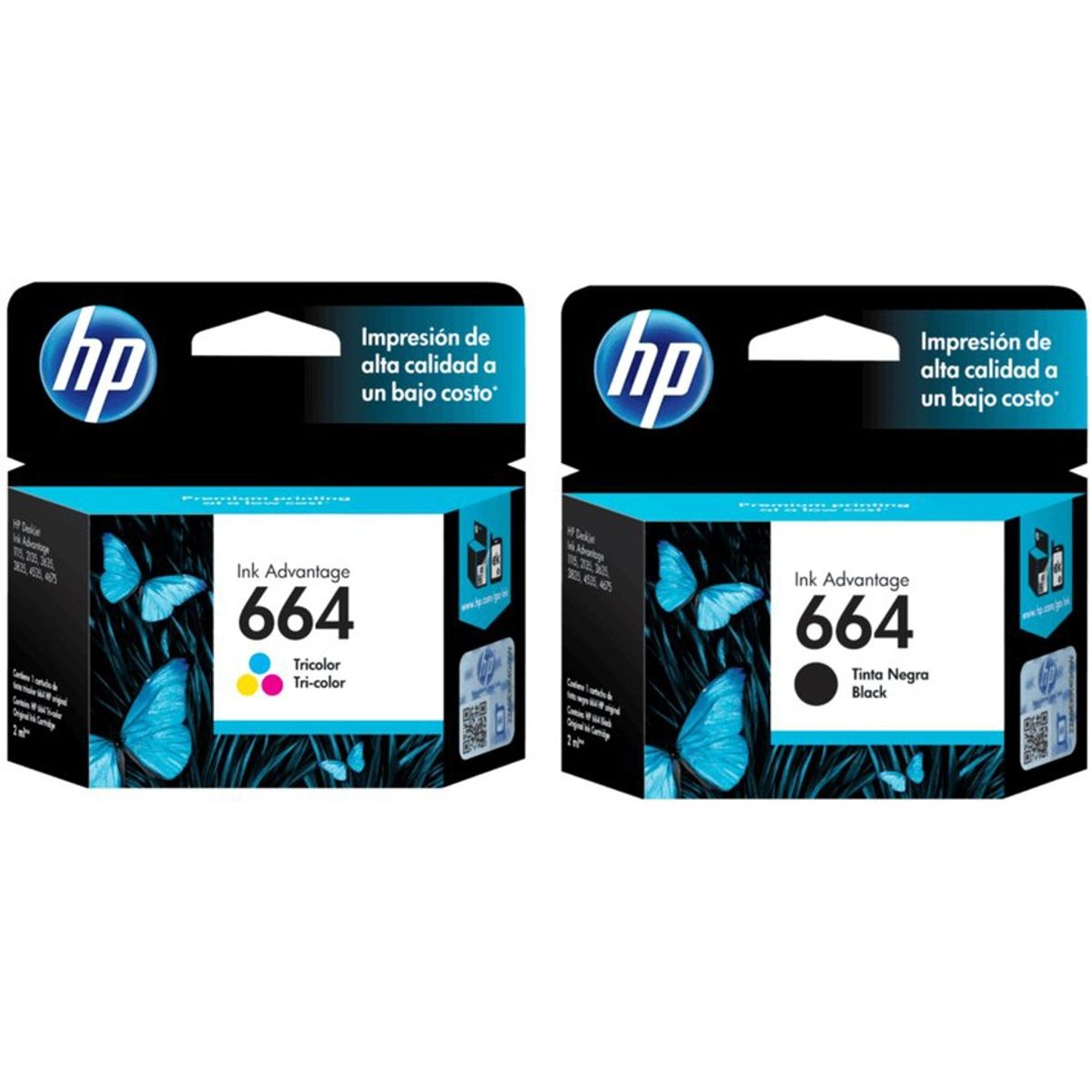 HP - Pack cartucho de tinta hp 664 negro + tri color