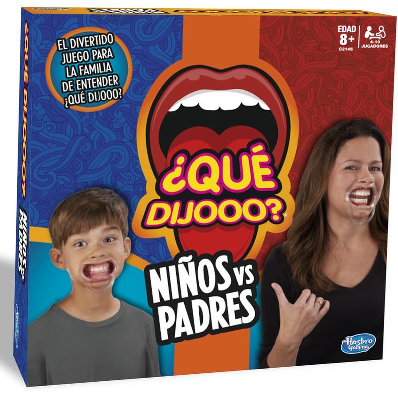 HASBRO - Qué Dijó Niños Vs Padres - Hasbro - Juego de Mesa - Español