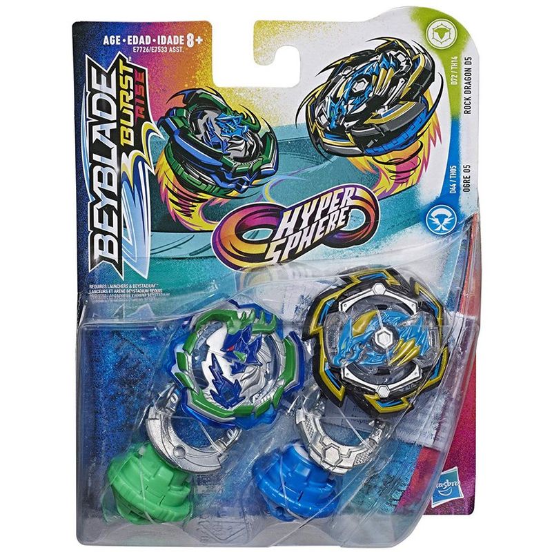 HASBRO - Beyblade Burst Rise Dual Rock Dragon D5 Y Ogre O5