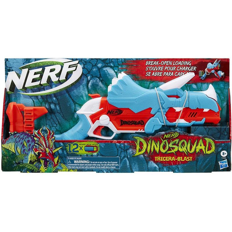 NERF - Nerf Dinosquad Tricerablast Motorizada Disparador