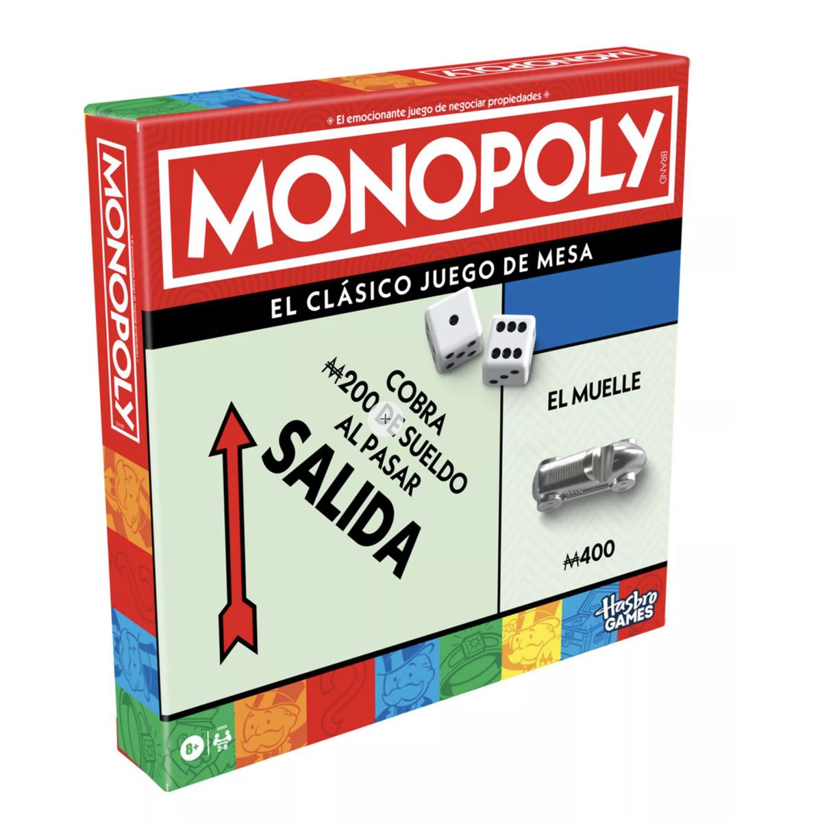 HASBRO - Monopoly Clasico Nuevo - Hasbrogaming - Monopolio