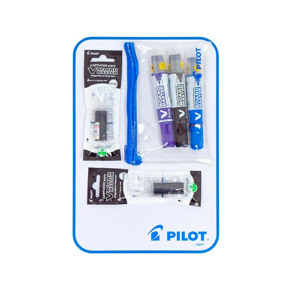 Set pizarra marcadores cartuchos pilot v board master, marca PILOT - Foto Principal