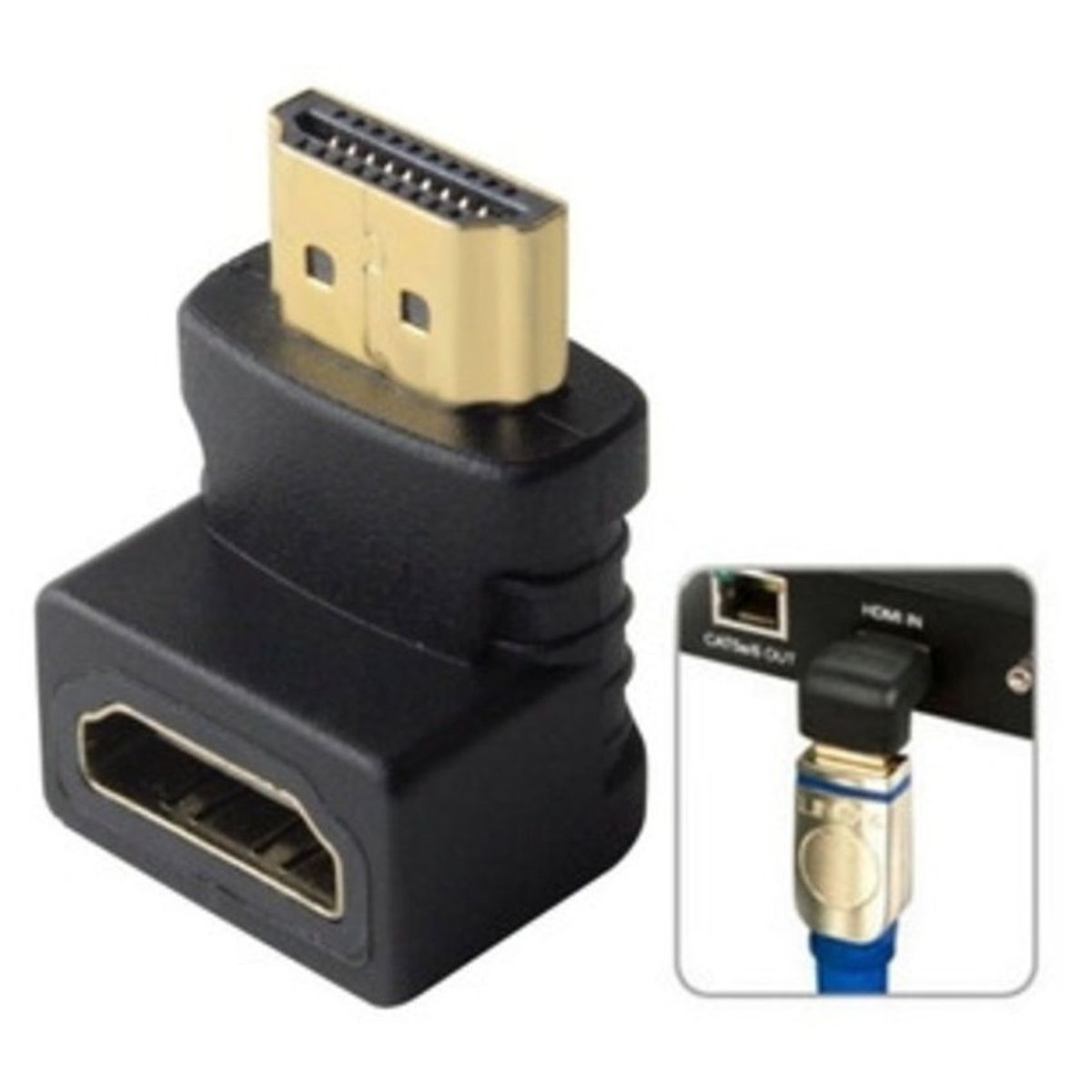DBLUE - Adaptador hdmi  a 90 grados dblue dbgc183 negro techcenter