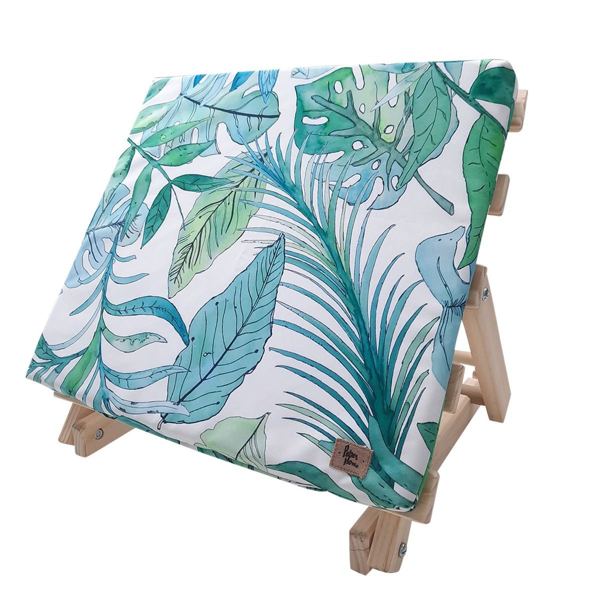 PAPER HOME - Reposera o respaldo de playa botánico verde Paper Home